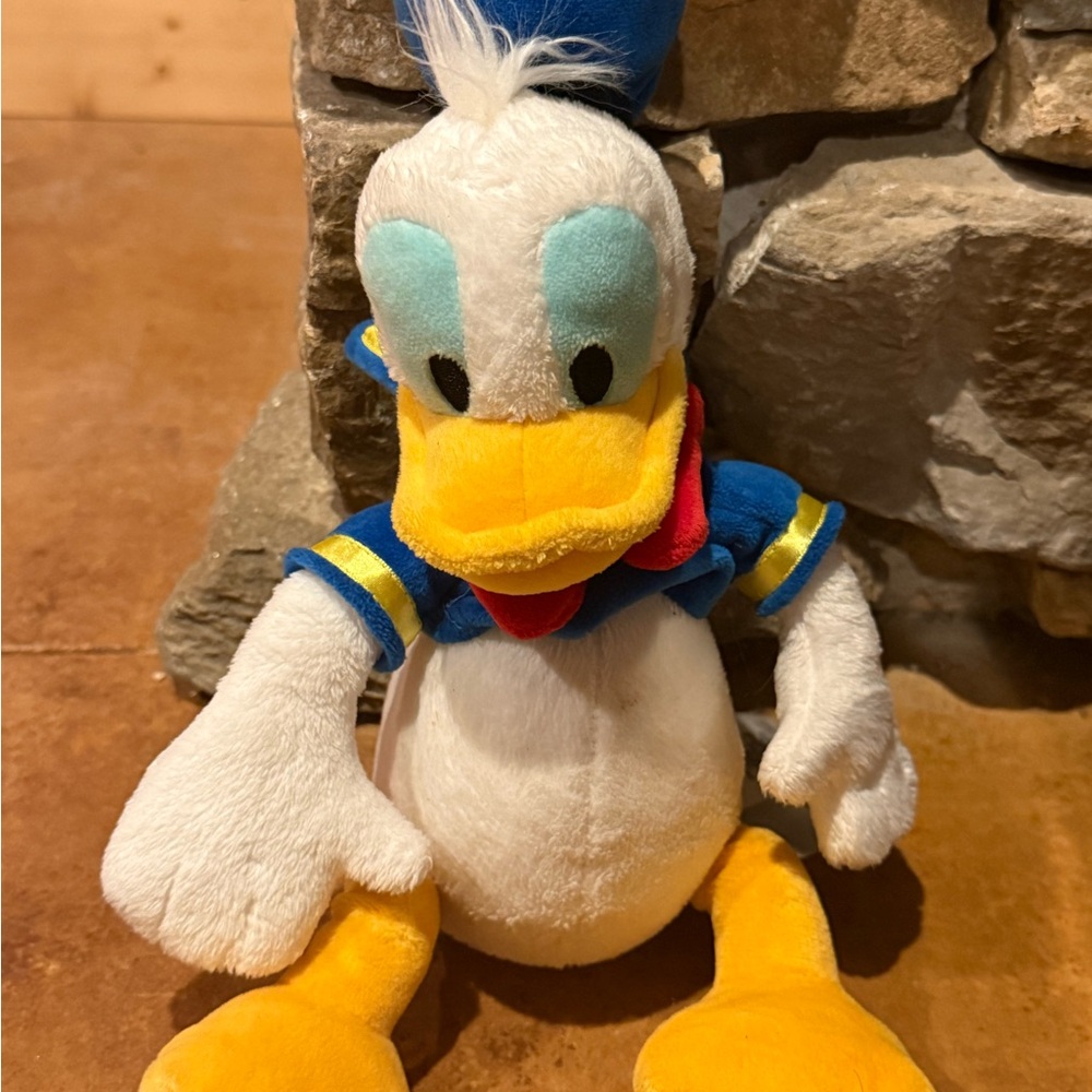 Disney Donald Duck Plush with Blue and Yellow Outfit